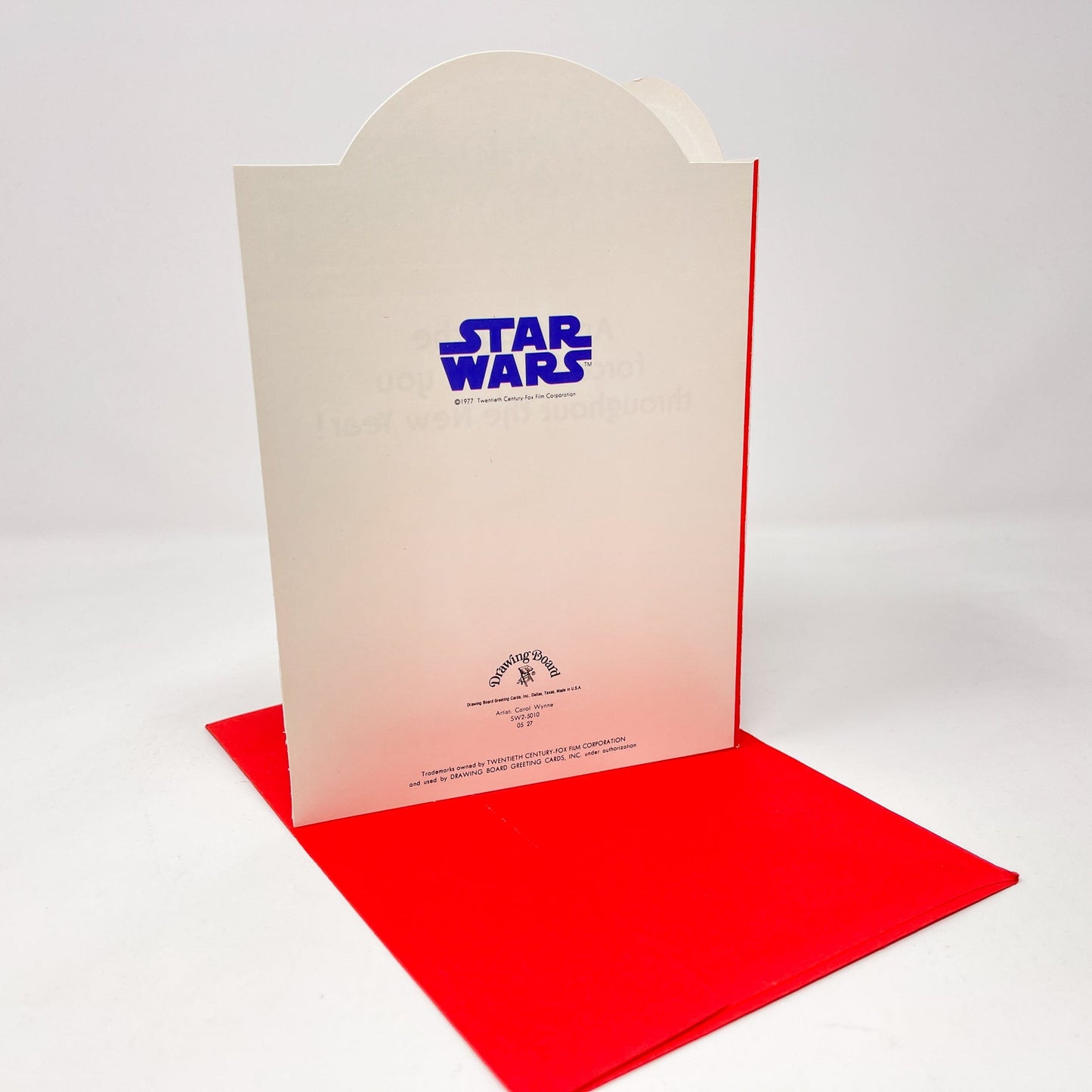 Vintage Drawing Board Star Wars Non-Toy Ben Kenobi Christmas Greeting Card w/ Envelope