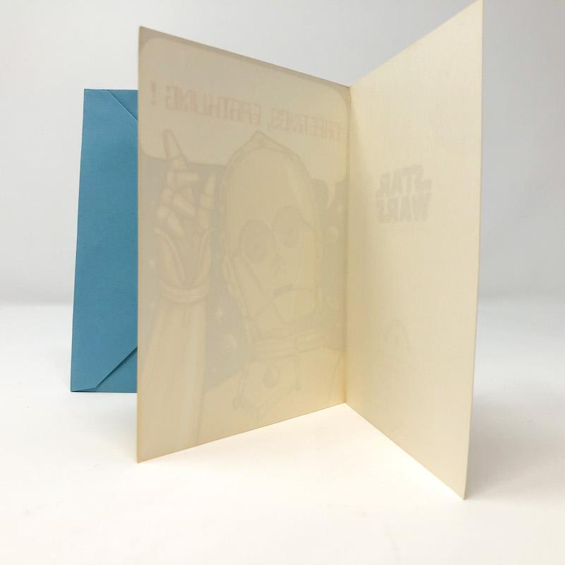 Vintage Drawing Board Star Wars Non-Toy C-3PO Greeting Card w/ Envelope