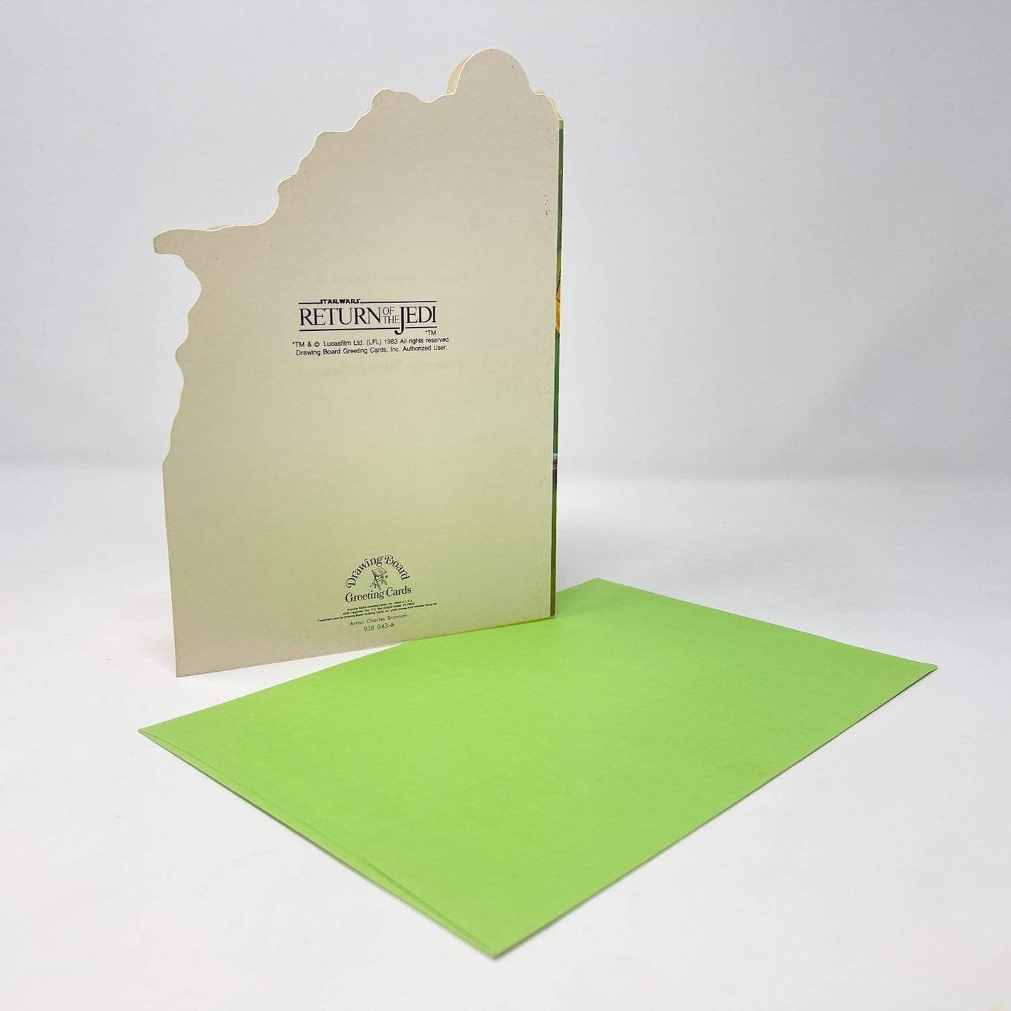 Vintage Drawing Board Star Wars Non-Toy C-3PO & Wicket Greeting Card w/ Envelope - 1983