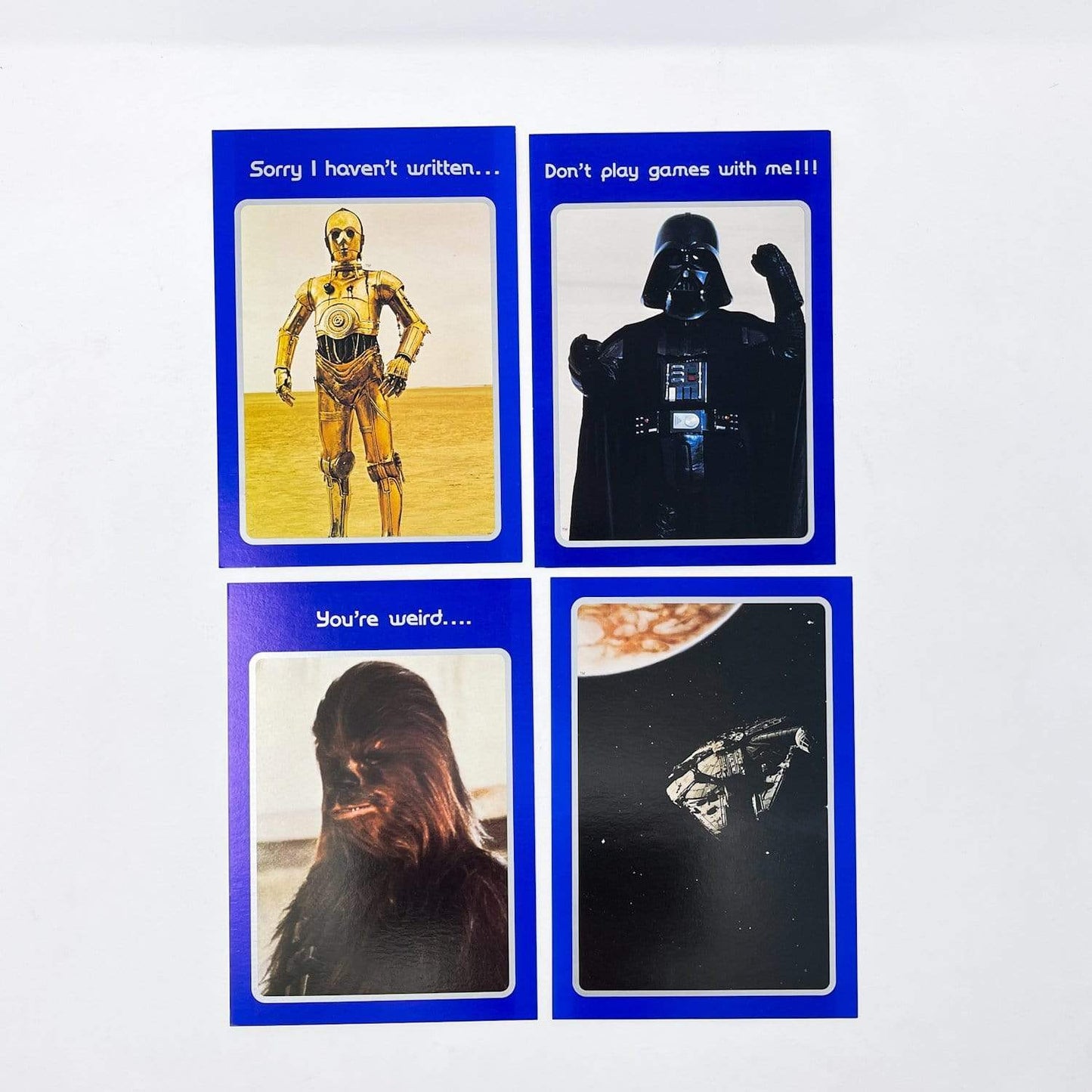 Vintage Drawing Board Star Wars Non-Toy Complete Set of Drawing Board Star Wars Greeting Cards w/ Envelope