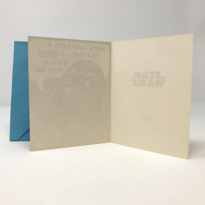 Vintage Drawing Board Star Wars Non-Toy Darth Vader Greeting Card w/ Envelope