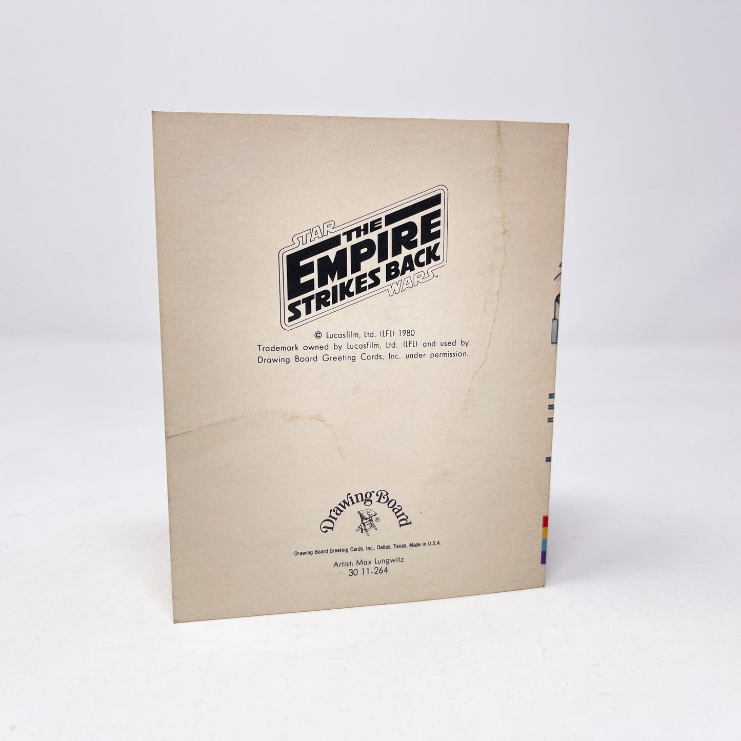 Vintage Drawing Board Star Wars Non-Toy ESB Happy Birthday Greeting Card - Small