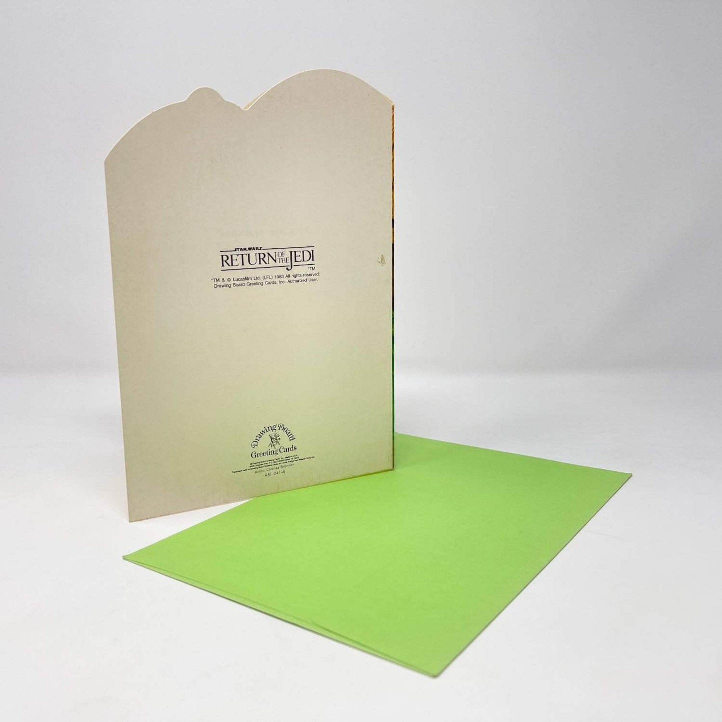 Vintage Drawing Board Star Wars Non-Toy Leia & Paploo Greeting Card w/ Envelope - 1983