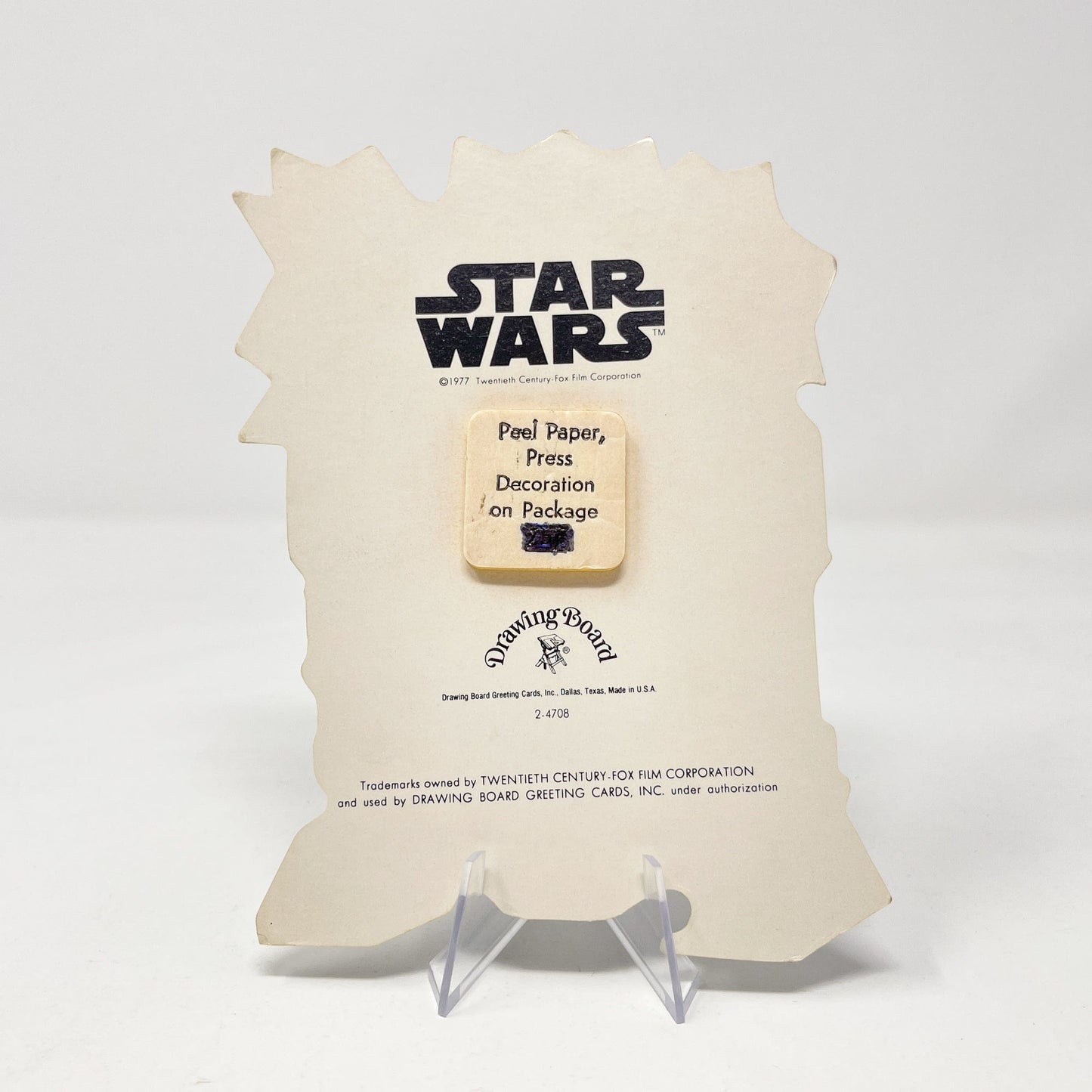 Vintage Drawing Board Star Wars Non-Toy R2-D2 Present Decorator - Unused