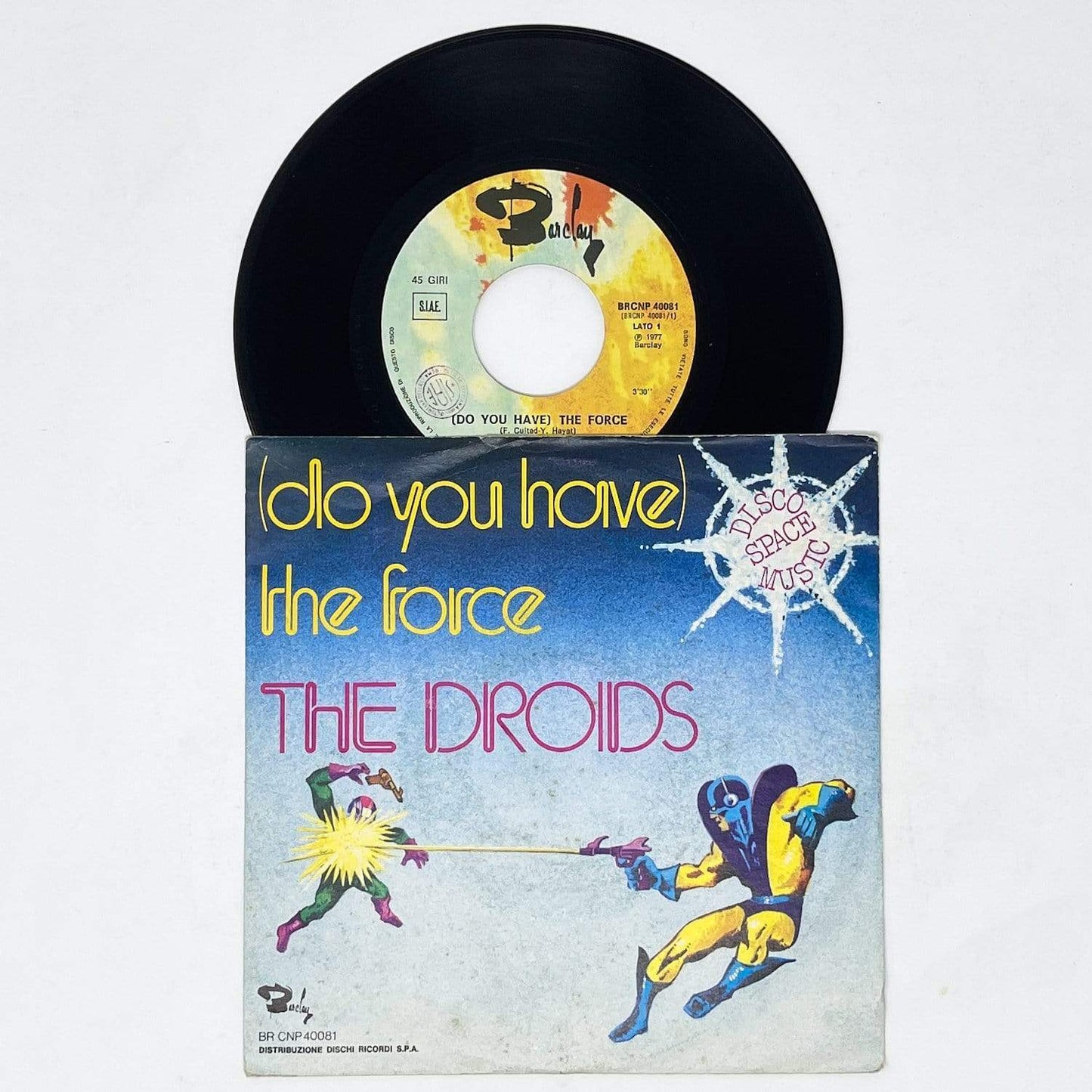 Vintage Foreign Vinyl Star Wars Non-Toy Do You Have The Force 7" Record - The Droids - Italy (1977)