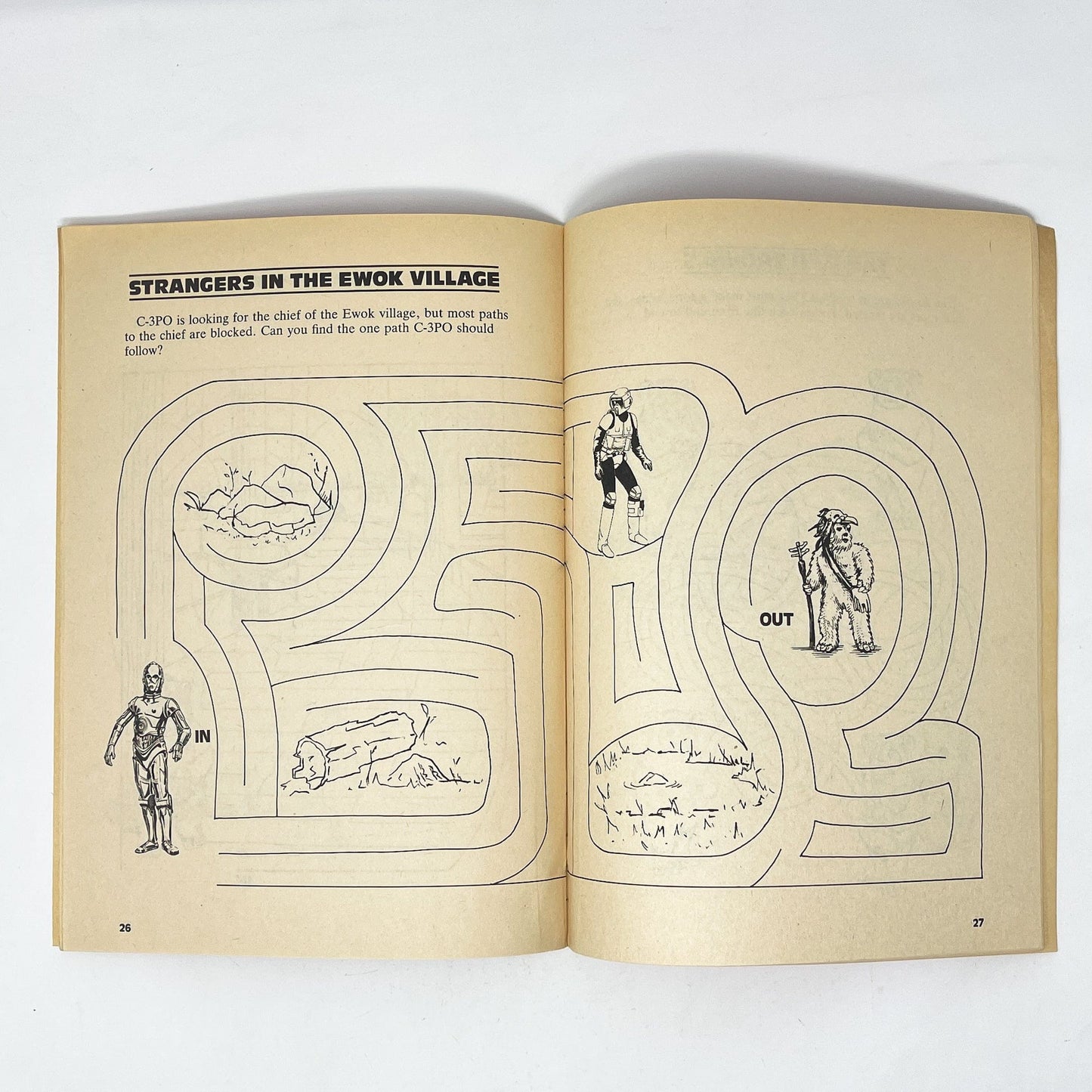 Vintage Happy House Star Wars Non-Toy Return of the Jedi Activity Book - Mazes (1983)