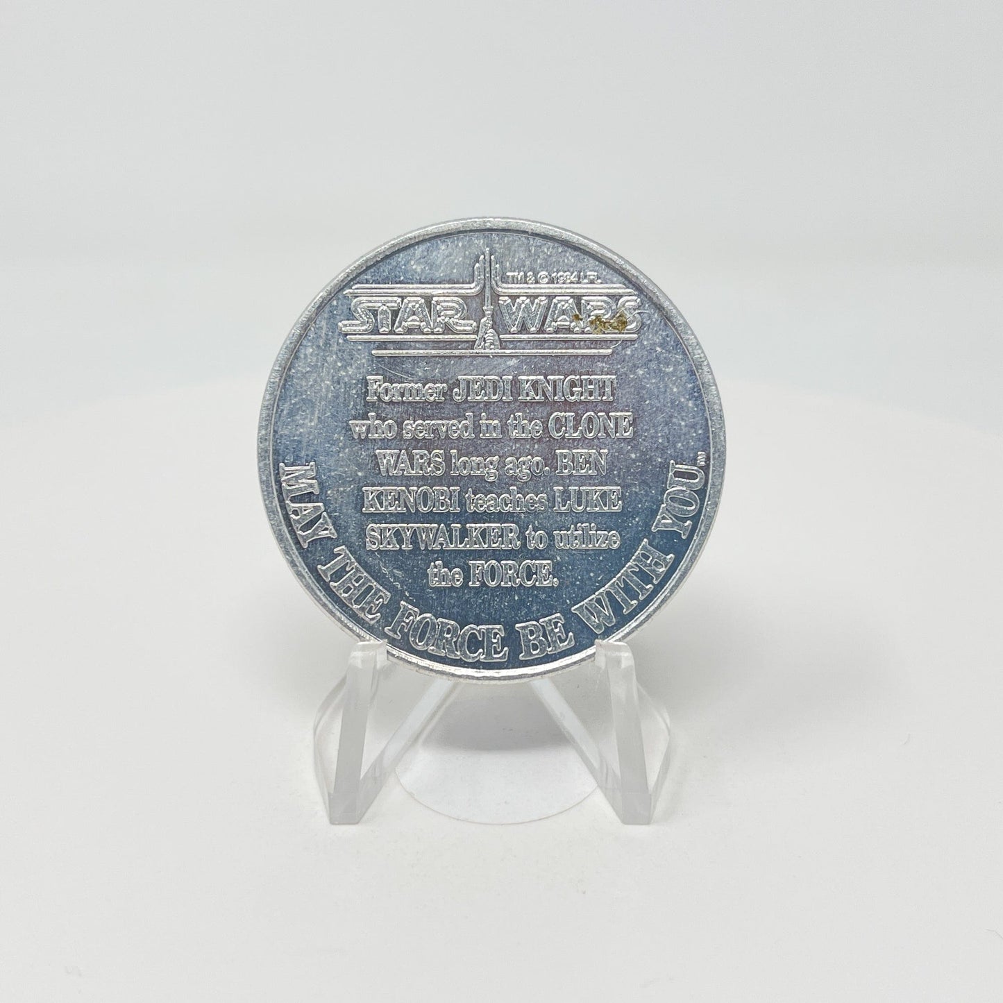 Vintage Kenner Star Wars Coin Obi-Wan Kenobi POTF Coin