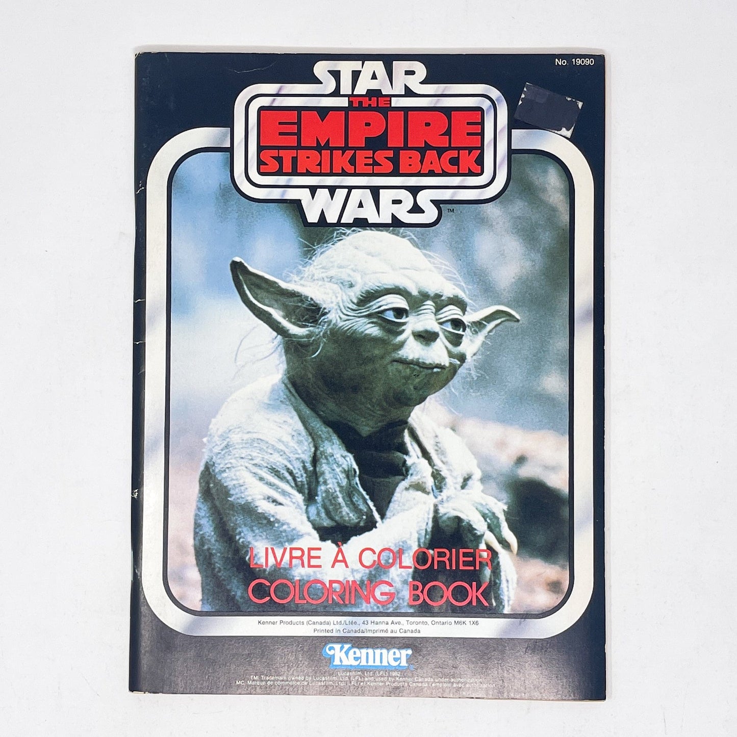 Vintage Kenner Star Wars Non-Toy Kenner Canada ESB Colouring Book - Yoda (1982)