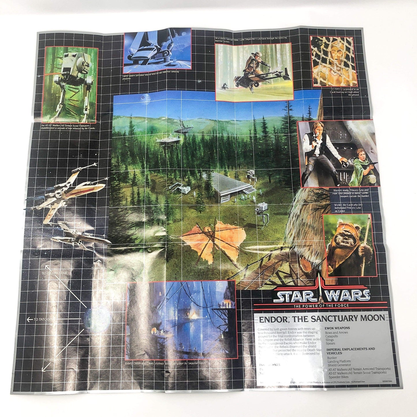 POTF Planetary Map - Endor (1984)