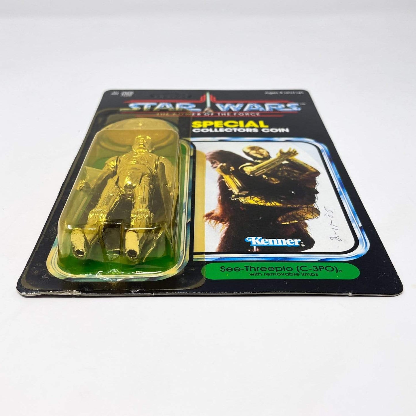 Vintage Kenner Star Wars Toy C-3PO Kenner POTF MOC w/ Coin