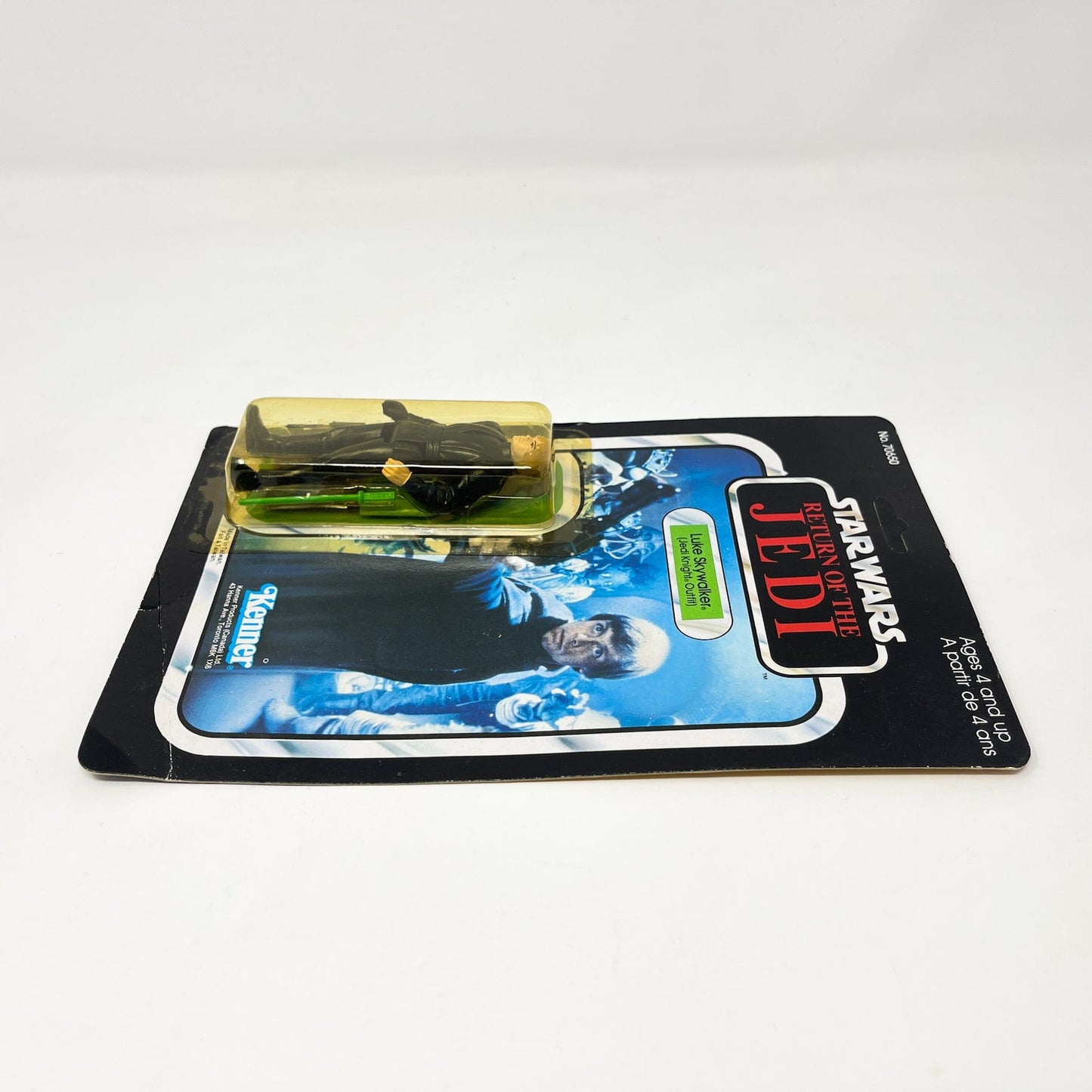 Vintage Kenner Star Wars Toy Luke Jedi Canadian 77-Back - Mint on Card