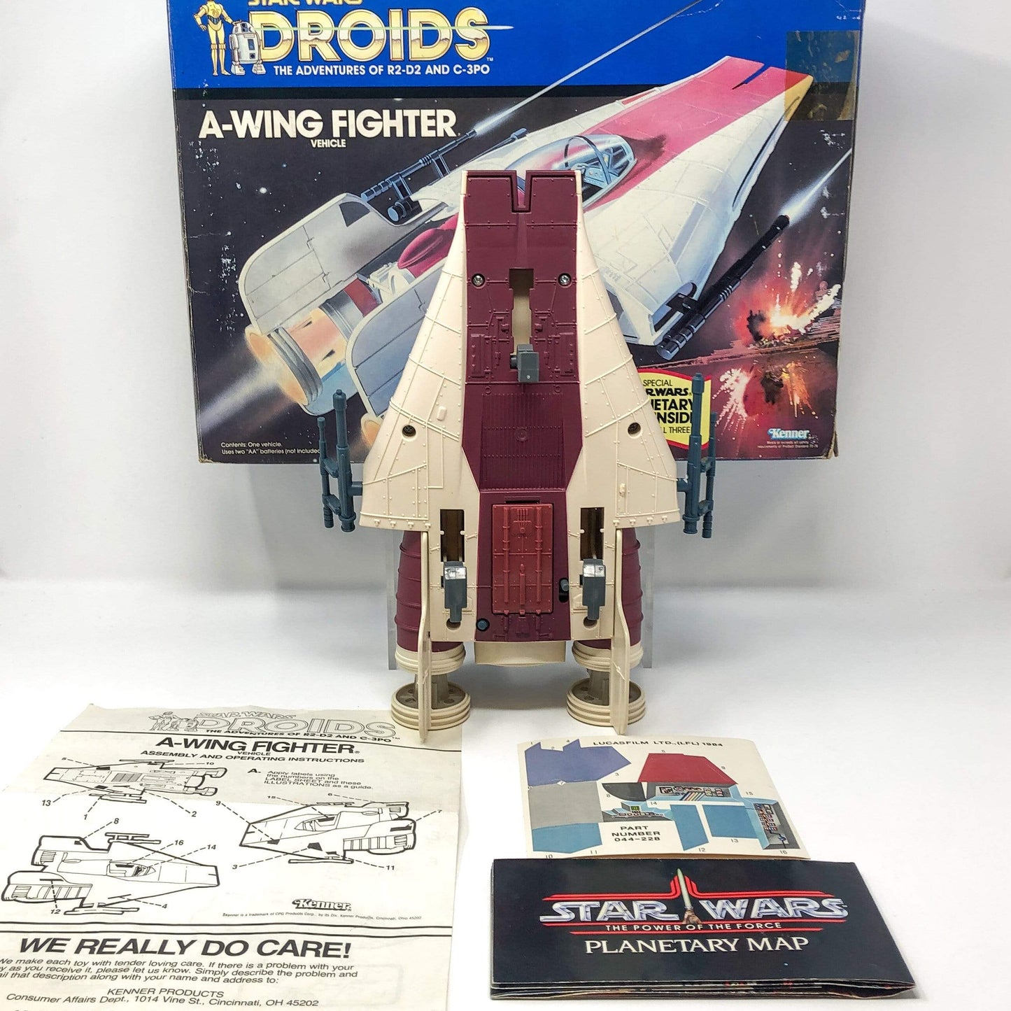 Vintage Kenner Star Wars Vehicle A-Wing - Mint Complete in Droids Box