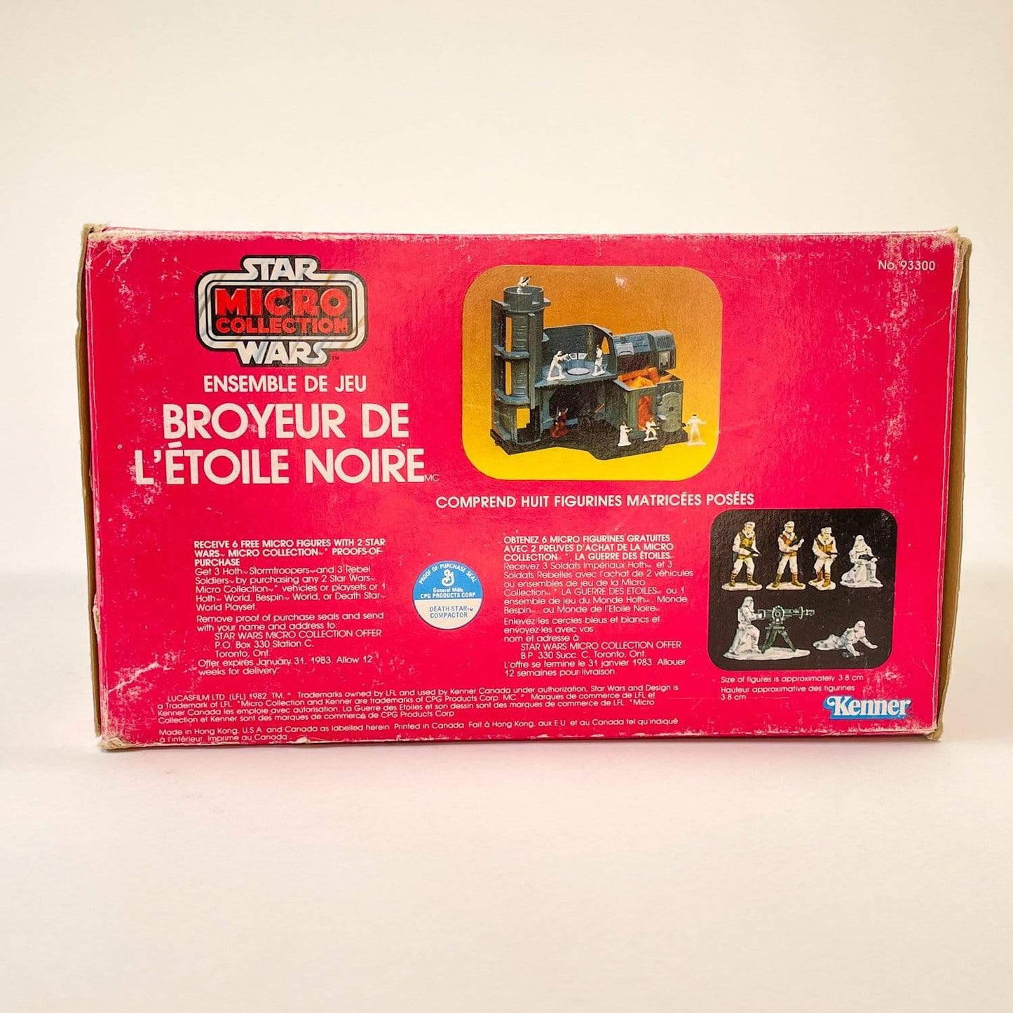 Vintage Kenner Star Wars Vehicle Micro Collection Death Star Compactor - Complete in Canadian Box