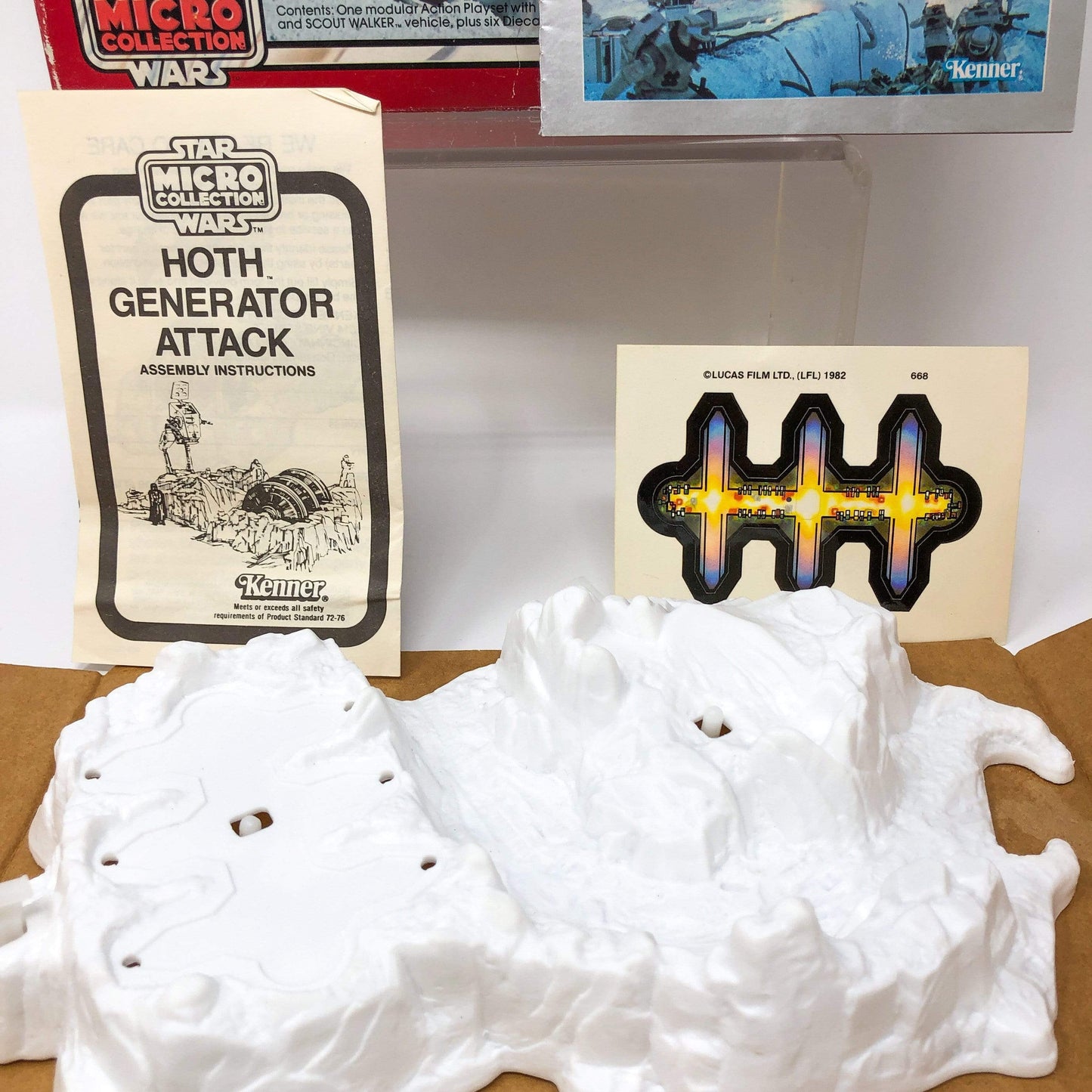 Vintage Kenner Star Wars Vehicle Micro Collection Hoth Generator Attack - Mint in Box