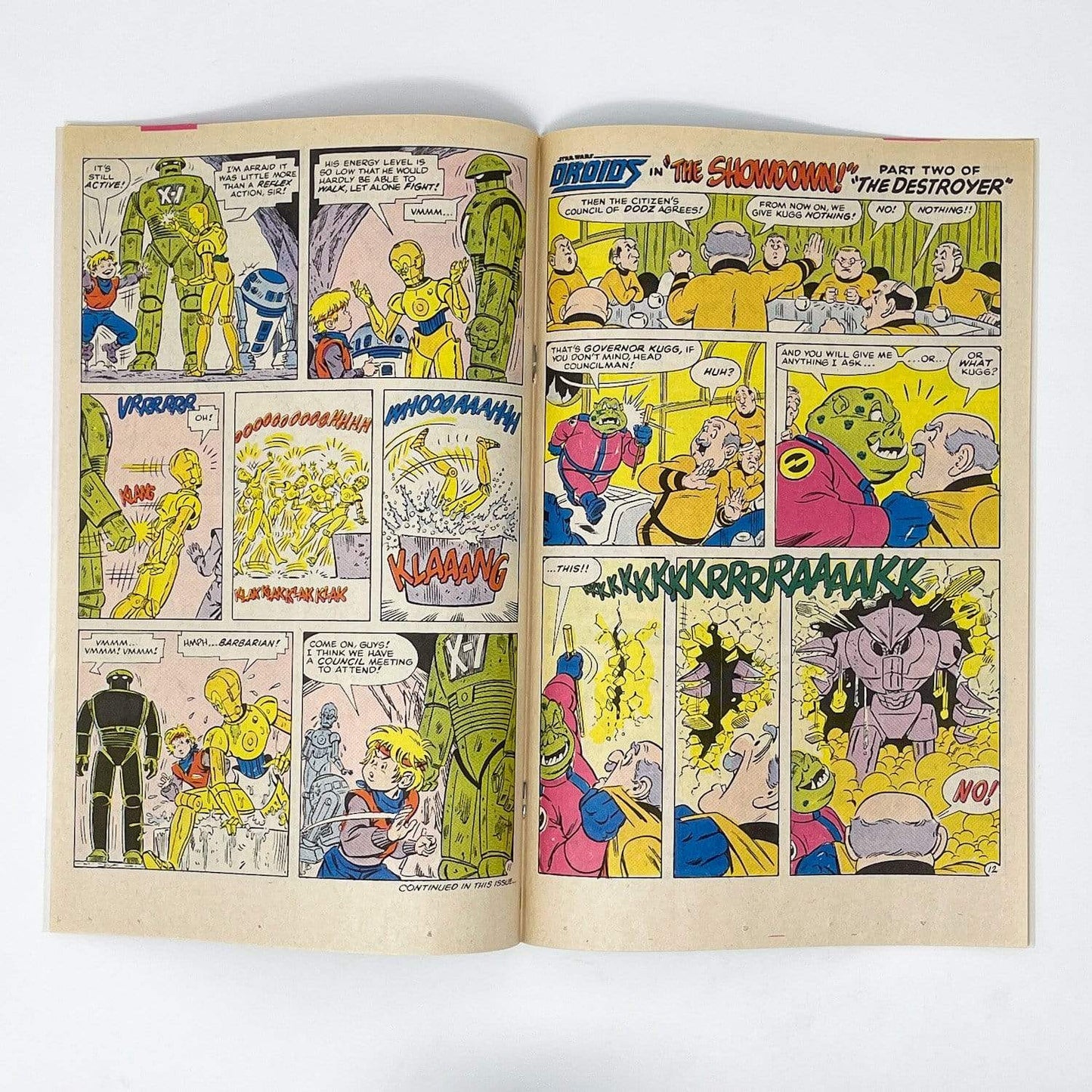 Vintage Marvel Star Wars Non-Toy Marvel Droids Cartoon #1 Comic (1986)