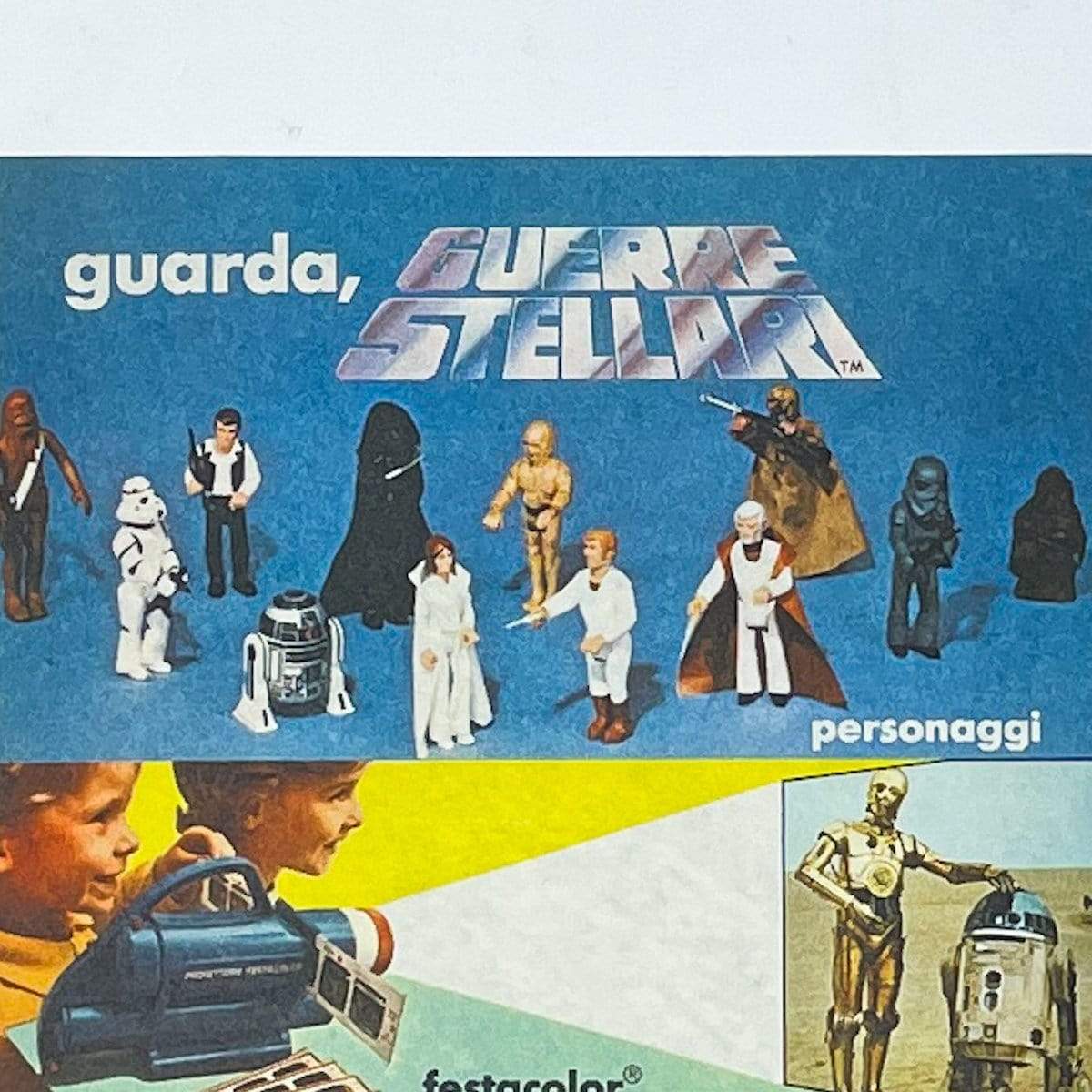 Vintage Meccano Star Wars Ads Harbert Prototype Figures Print Ad - Italy (1977)