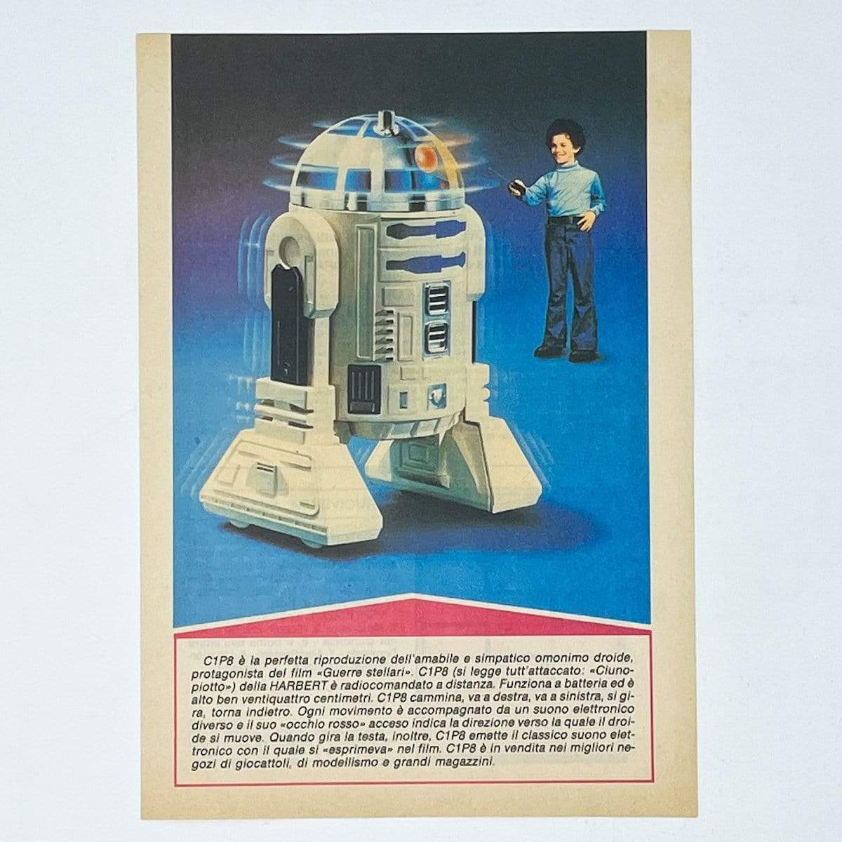 Vintage Meccano Star Wars Ads Harbert R2-D2 Print Ad - Italy (1978)