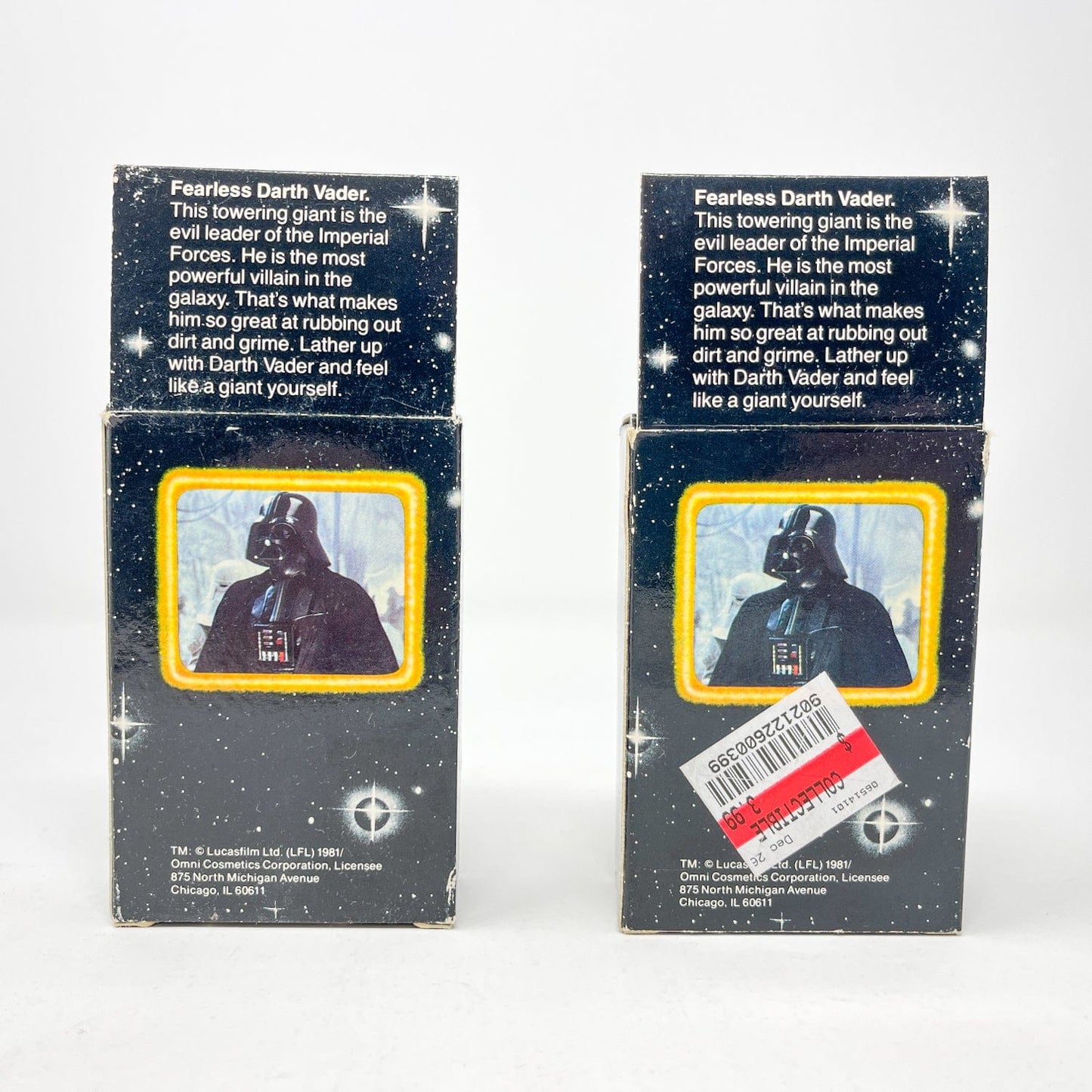 Vintage Omni Cosmetics Star Wars Non-Toy Darth Vader Soap Bar MIB - Omni Cosmetics