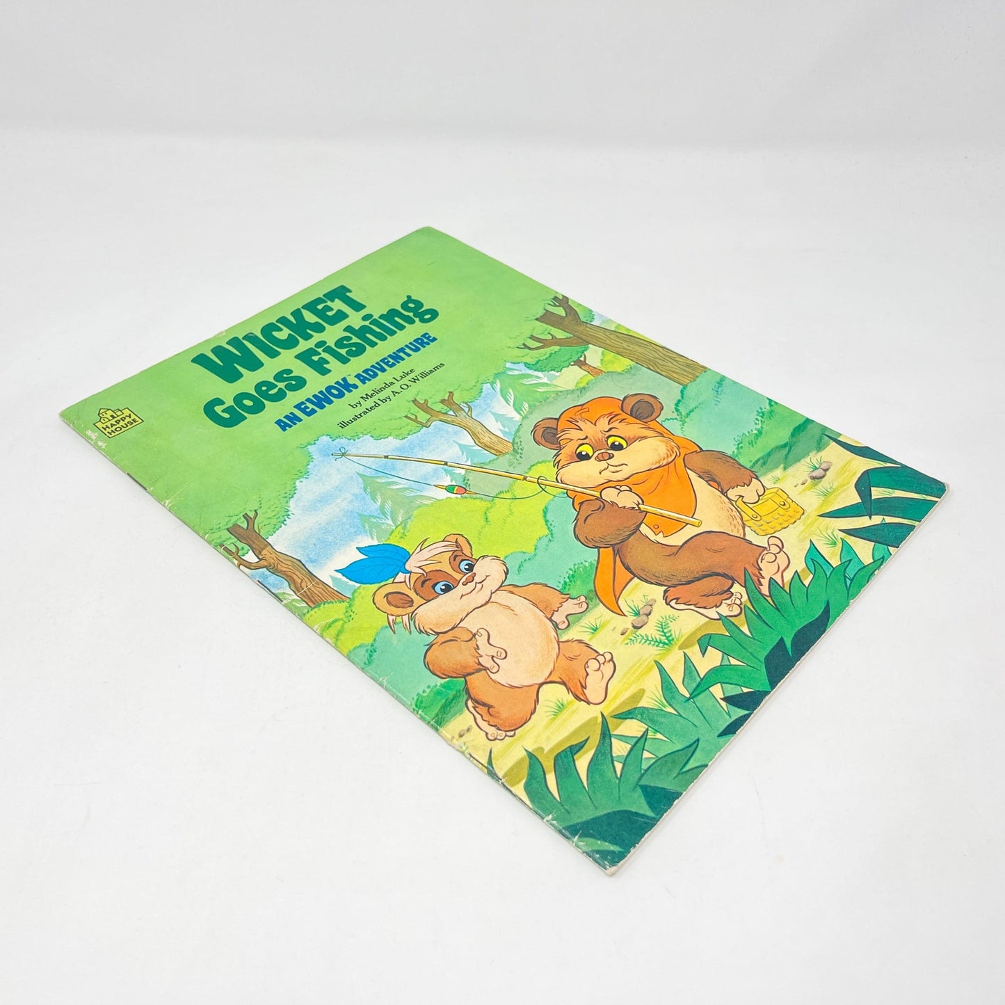 Vintage Random House Star Wars Non-Toy Wicket Goes Fishing Book (1984)