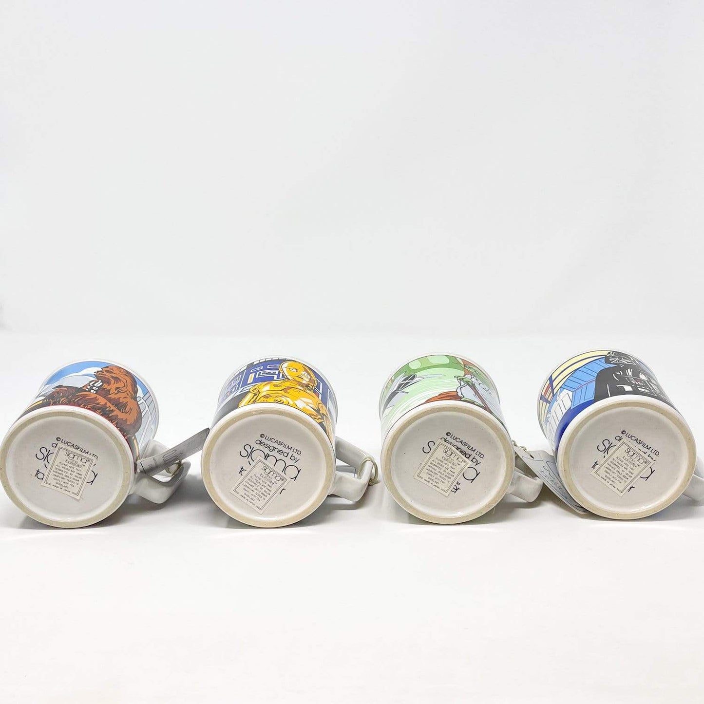 Vintage Sigma Star Wars Non-Toy Sigma Set of 4 Coffee Mugs in Box (1982)