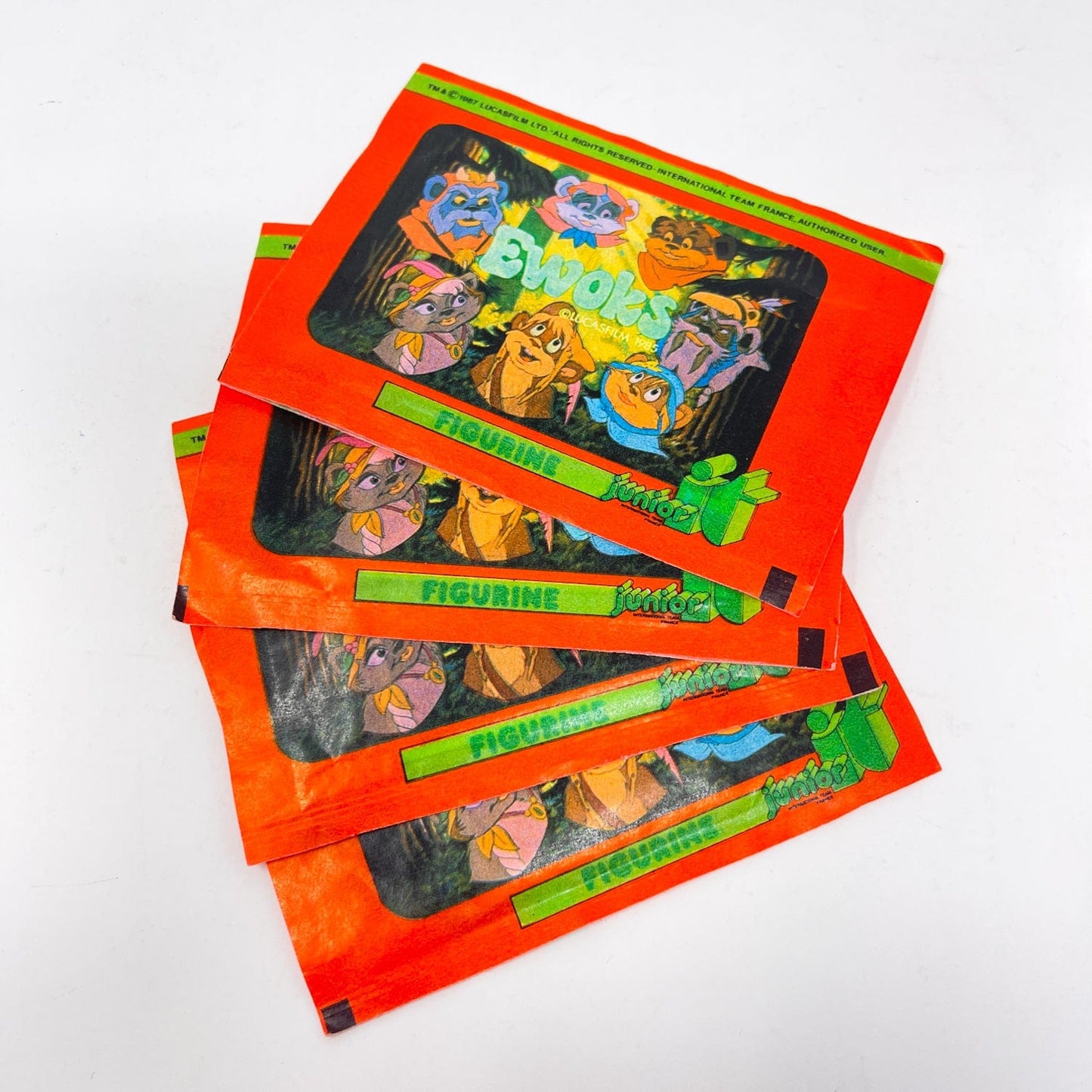 Vintage Topps Star Wars Trading Cards Ewoks Cartoon Sticker Pack - Panini France