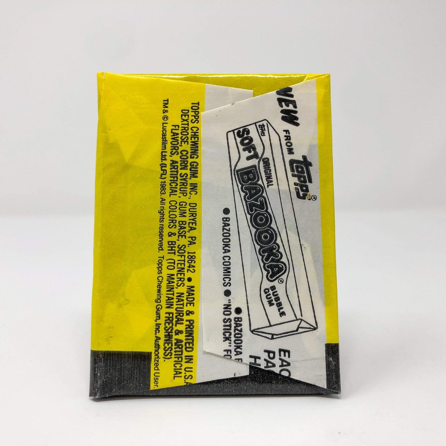 Vintage Topps Star Wars Trading Cards Topps Return of the Jedi Series 1 SEALED Pack - Jabba the Hutt