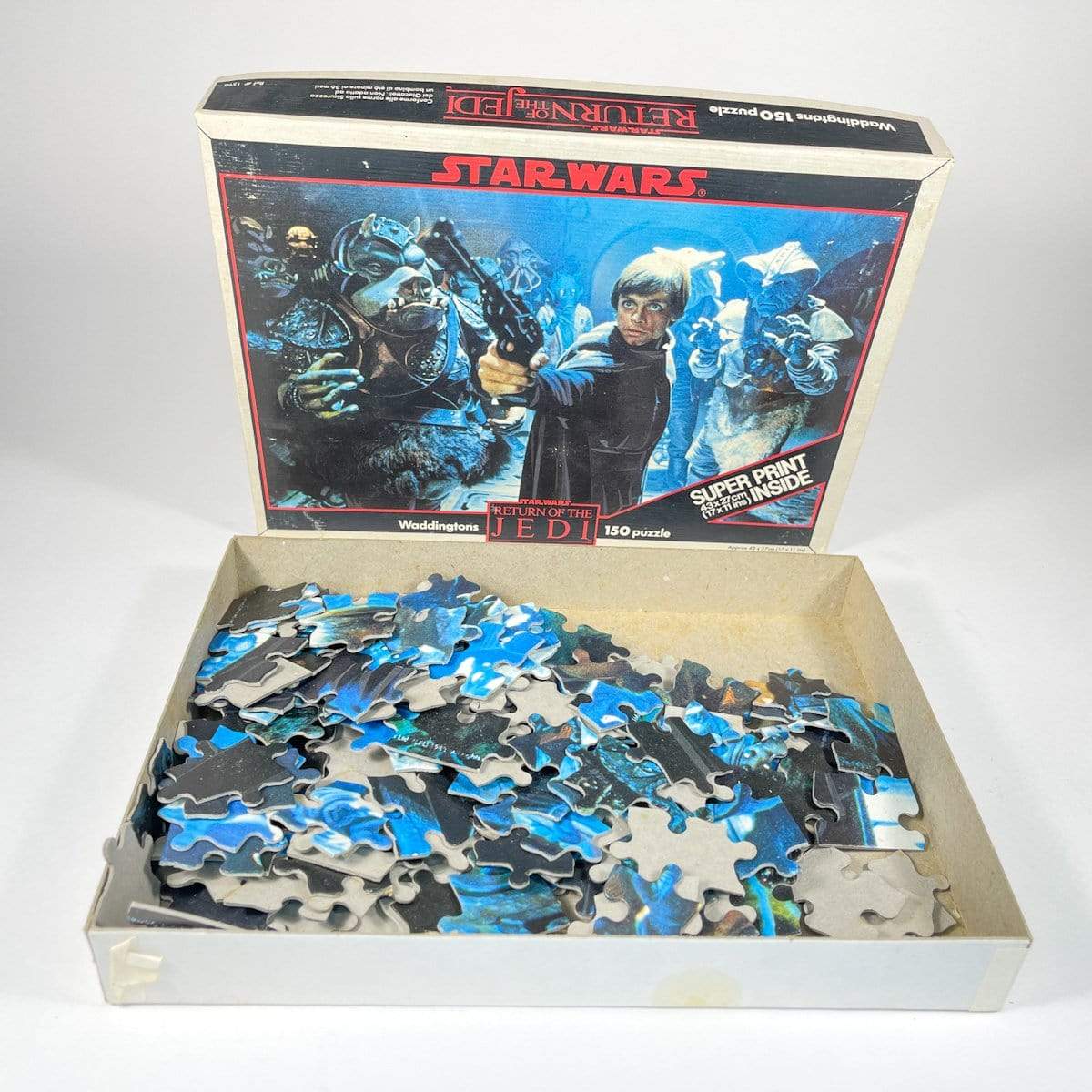 Vintage Waddingtons Star Wars Toy Luke Jedi Puzzle - Return of the Jedi (UK 1983)