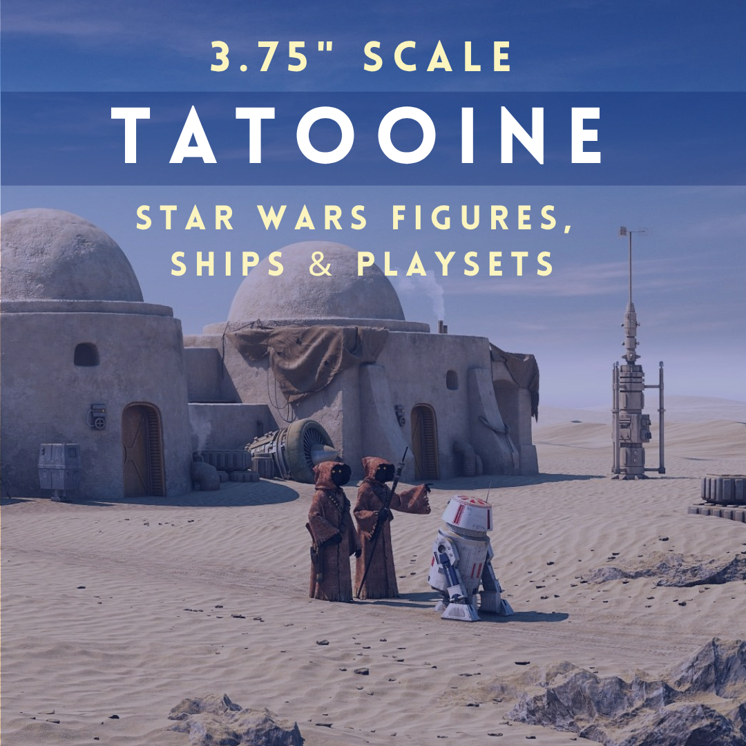 3.75" Scale Tatooine Creatures, Droids and Vehicles