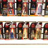 Complete Set of 3.75" Star Wars Episode 1 TPM - Hasbro 1999 Star Wars Single Carded Action Figures
