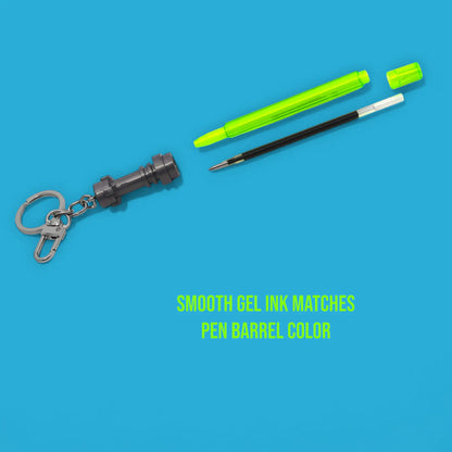 LEGO Star Wars Green Lightsaber Gel Pens with Keychain Clip