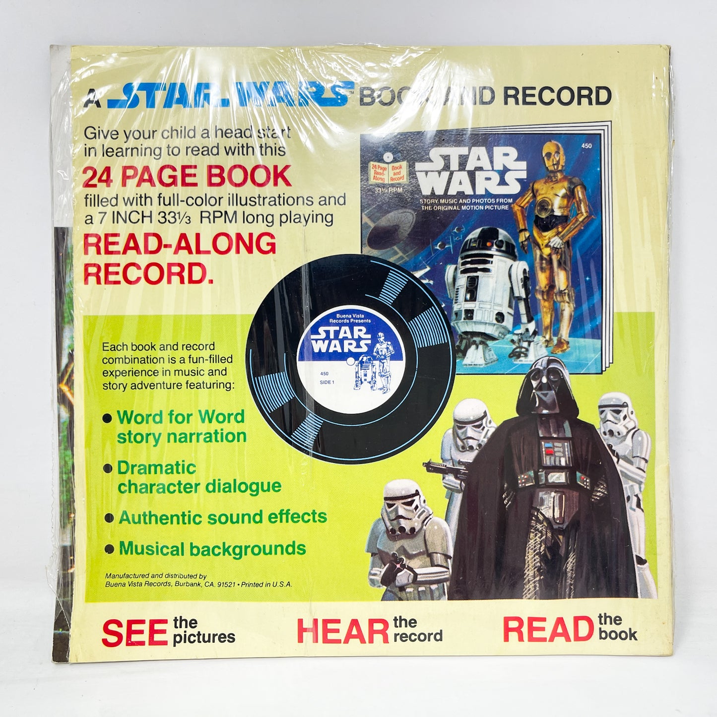 Star Wars Read-A-Long Book SEALED - Vintage Star Wars (1977)