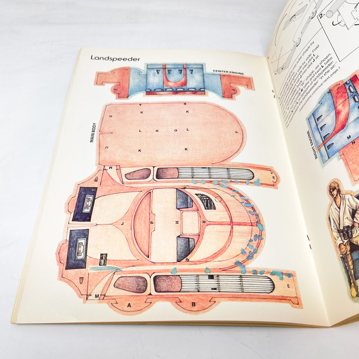 Star Wars Punch-Out and Make-It Book - Vintage Star Wars