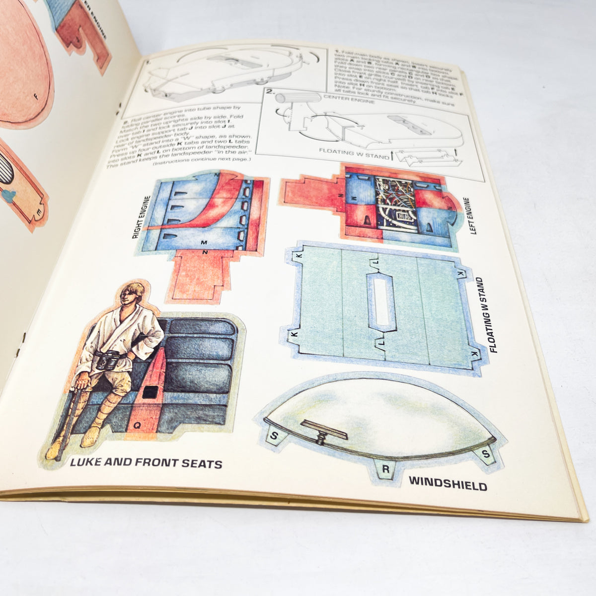 Star Wars Punch-Out and Make-It Book - Vintage Star Wars