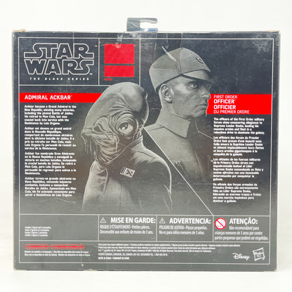Admiral Ackbar & First Order Officer - Hasbro Black Series (2017)