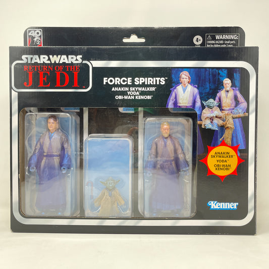 Force Spirits 3-Pack  Anakin Skywalker, Yoda, Obi-Wan Kenobi - Hasbro Black Series (2023)