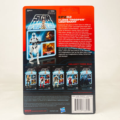 Clone Trooper Lieutenant EP202 - Hasbro Vintage Collection 2012 Lost Line Star Wars Action Figure