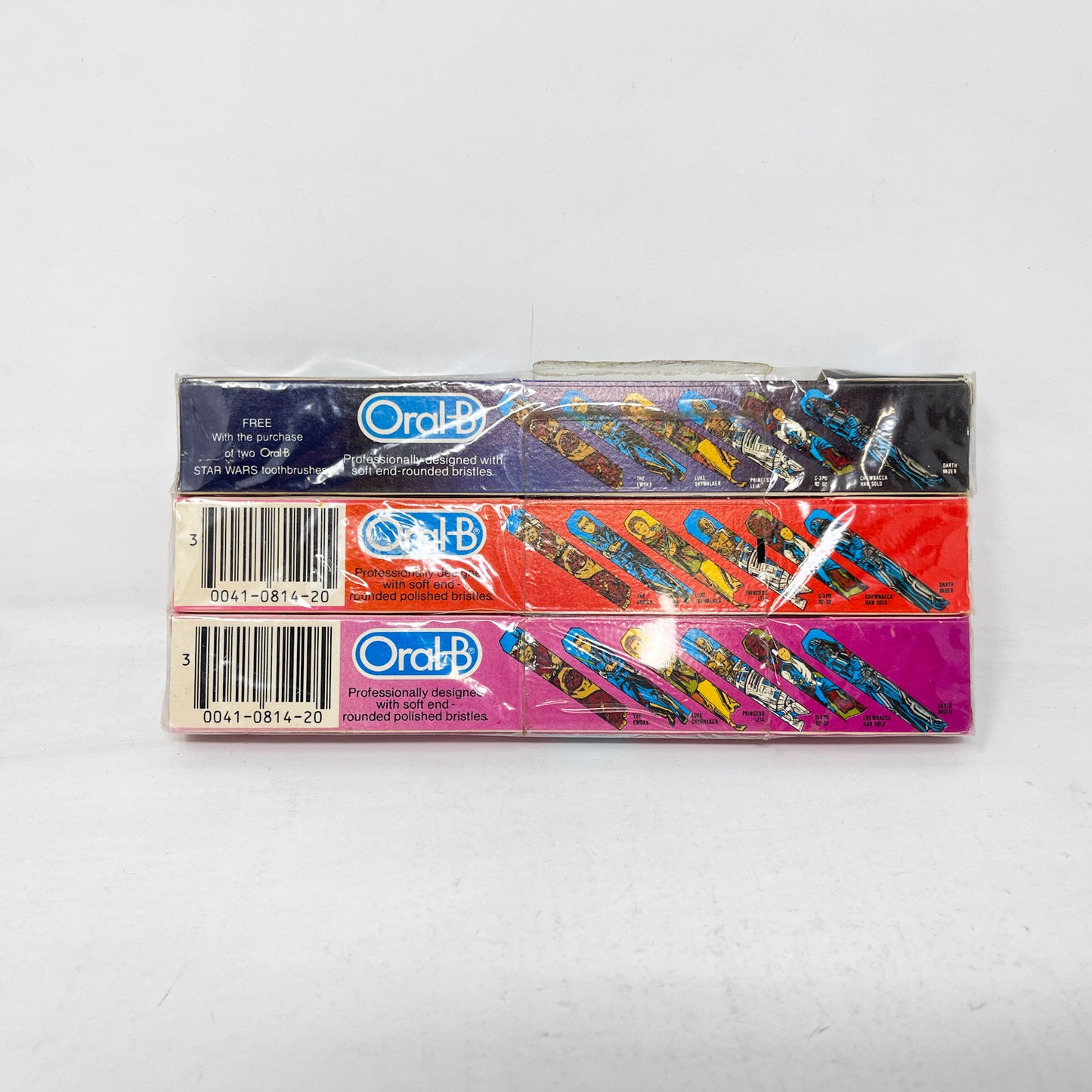 Jedi Masters Toothbrush 3-Pack Sealed - Oral-B - Vintage (1983)