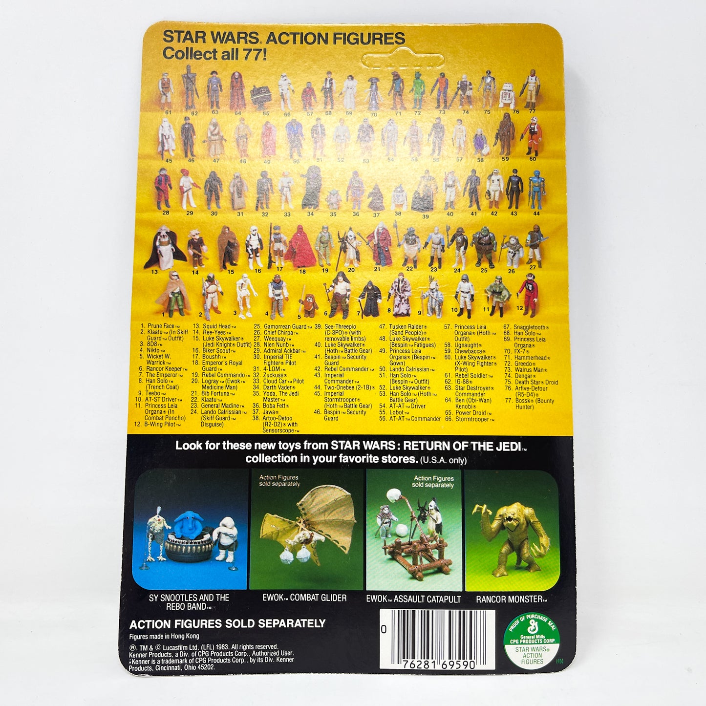 Klaatu Skiff Guard ROTJ 77A - Mint on Card - Vintage Kenner (1983)