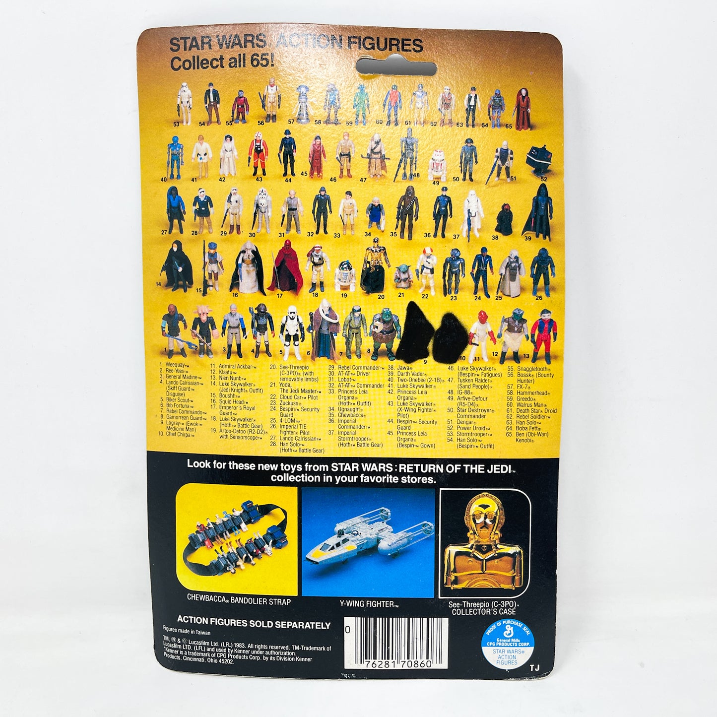 Bib Fortuna ROTJ 65A Back - Mint on Card