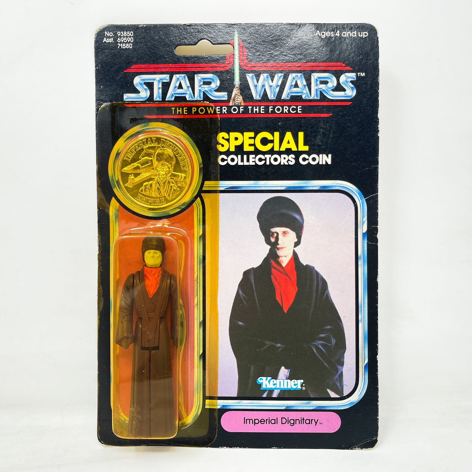 Vintage Star Wars Imperial Dignitary POTF Back - Mint on Card
