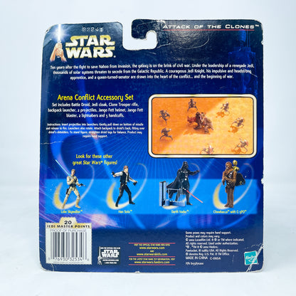Arena Conflict Accessory Set with Battle Droid - Hasbro SAGA Series 3.75" (2002)
