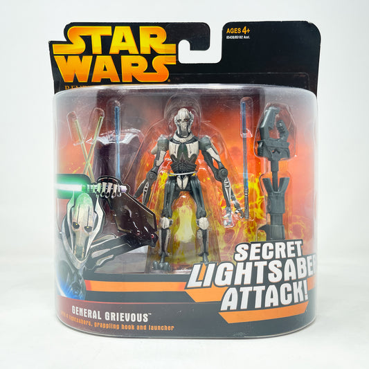 General Grievous with 4 Lightsabers, Grappling Hook and Launcher - Hasbro 2005 Revenge of the Sith