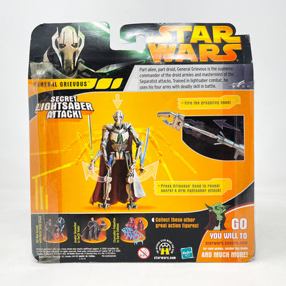 General Grievous with 4 Lightsabers, Grappling Hook and Launcher - Hasbro 2005 Revenge of the Sith