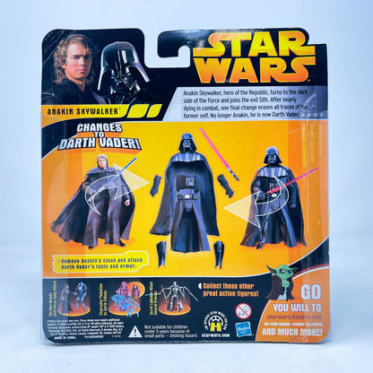 Anakin w/ Darth Vader Tunic & Armor (ROTS) - Hasbro 2005 3.75" Star Wars Action Figure