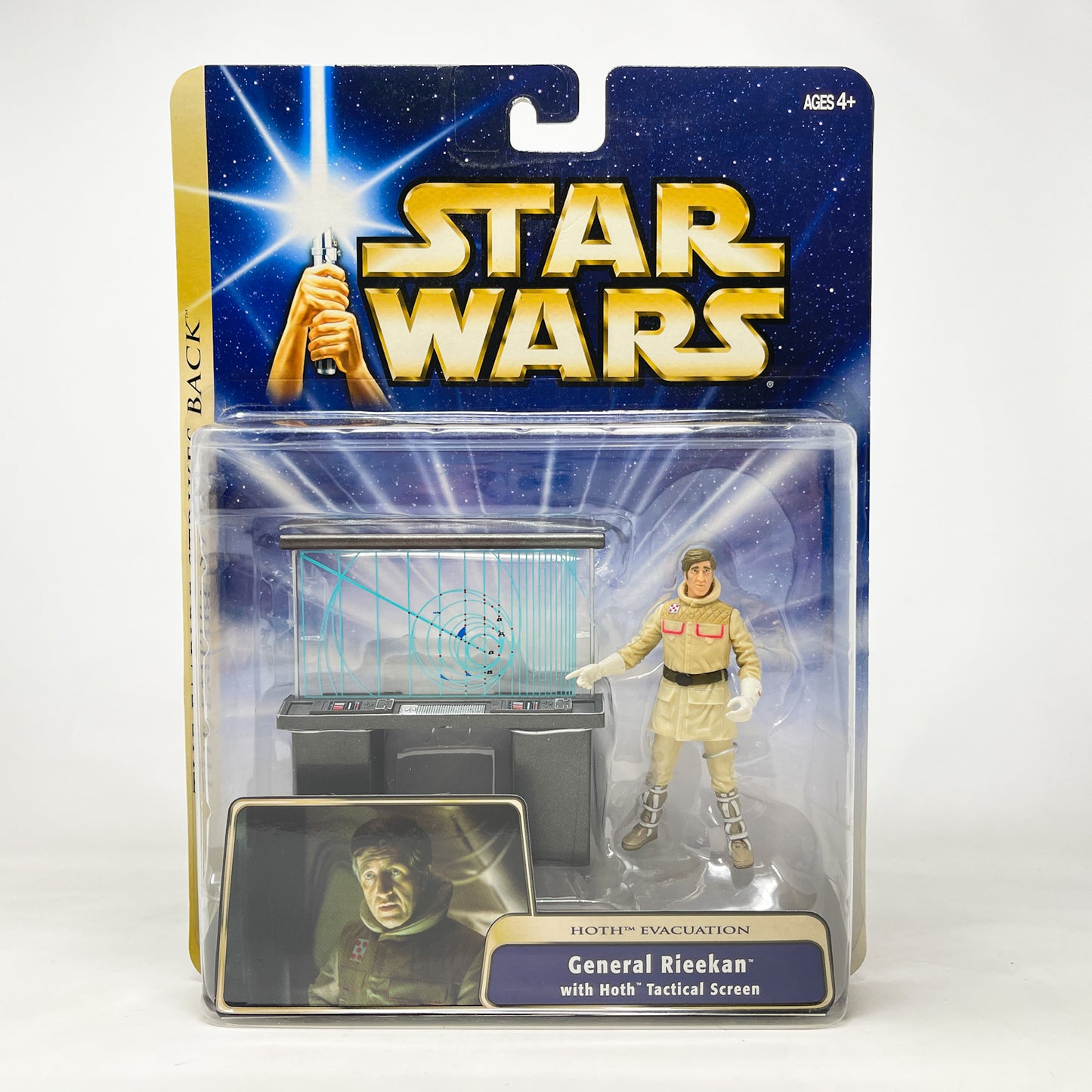 General Rieekan with Tactical Screen - Hoth Evacuation - ESB (2003) - Hasbro SAGA Ultra Figure MOC