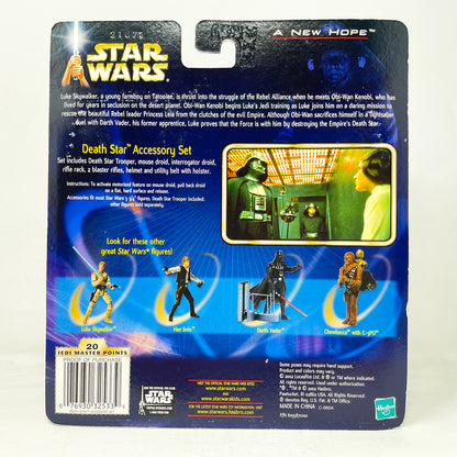 Death Star Accessory Set with Death Star Trooper and Droids - Hasbro SAGA Series (2002)