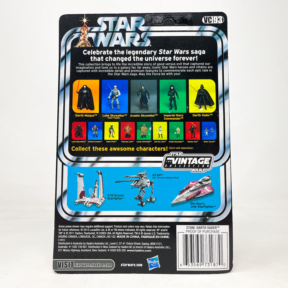 VC093 Darth Vader  - Star Wars  - Hasbro Vintage Collection (2012)