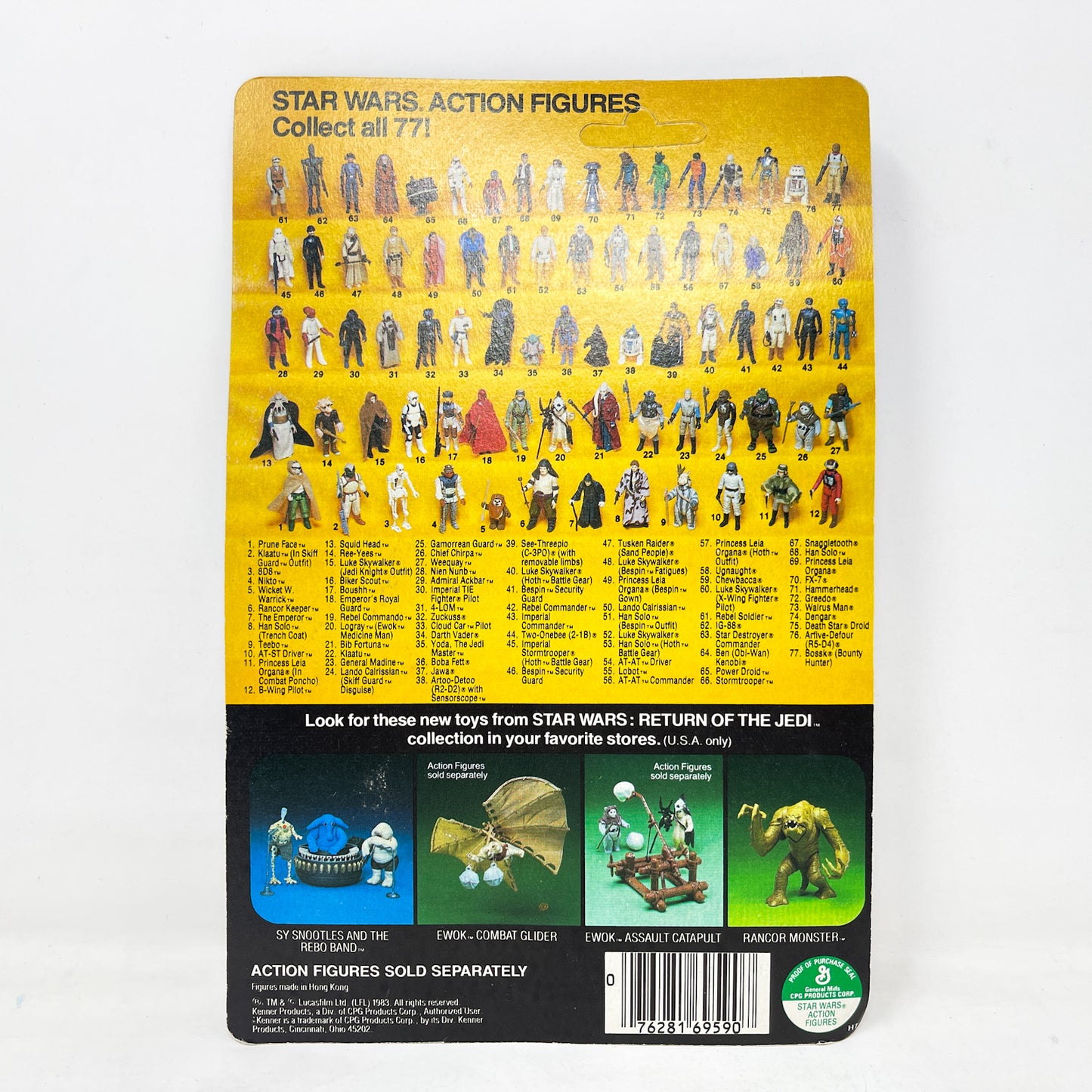Teebo ROTJ 77A-back - Mint on Card