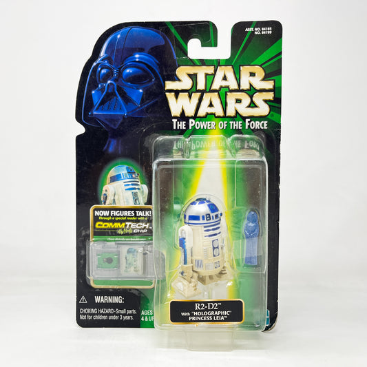 R2-D2 (w/ Holographic Princess Leia) - Hasbro POTF2 Comm Tech (1999)