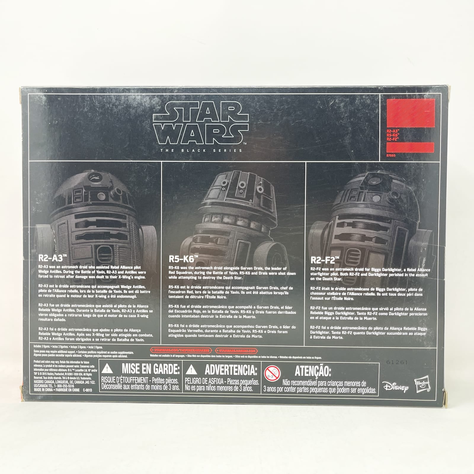 Hasbro 2016 Astromech Droid 3 Pack - TRU Exclusive Black Series